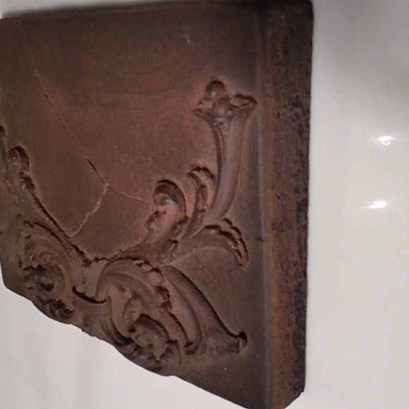 HOJAS iron matte rust, Atlantis Tile, like Sid Dickens. *Rare & Retired wall art - Picture 5 of 11